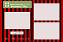 glitsy red black grid 6x4