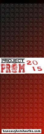 Prom photo booth using event logo